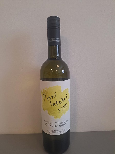 Mladé Víno 2025 - Muller Thurgau + Chardonnay - Hraniční Zámeček 0,75 l