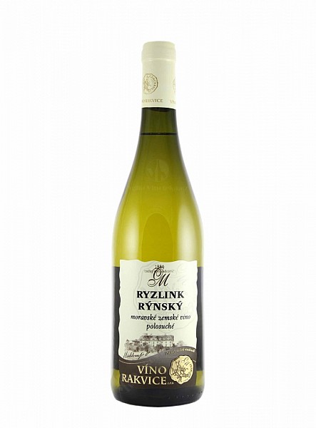 VÍNO RAKVICE - Ryzlink rýnský - moravské zemské víno 0,75 l