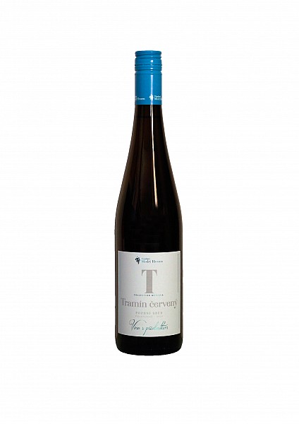 MODRÝ HROZEN - Tramín červený - kolekce MORAVSKÝCH ZEMSKÝCH VÍN 0,75 l