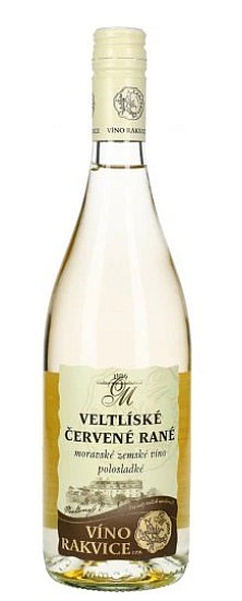 VÍNO RAKVICE - Veltlínské červené ranné - Moravské zemské víno 0,75 l