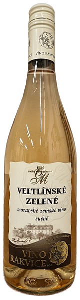 VÍNO RAKVICE - Muškát moravský - moravské zemské víno 0,75 l