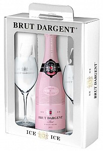 DARGENT ICE PINOT NOIR ROSÉ BRUT + 2 skleničky