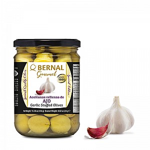 Bernal Gourmet olivy - plněné česnekem (250g)