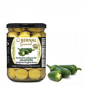 Bernal Gourmet olivy - plněné jalapeňo (250g)