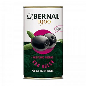 Bernal Aceitunas olivy - černé s peckou (150g)