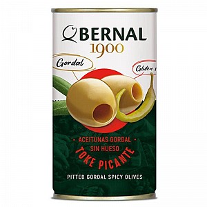 Olivy zelené Gordal - pikantní 150 g - plech