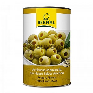 Bernal - Olivy zelené bez pecky (120 g) - plech